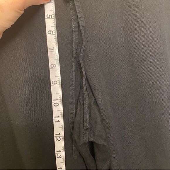 Loft black pull on lyocell modal blend hi rise jogger pants zipper ankle M - Picture 12 of 13